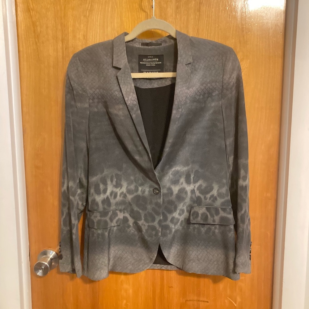 Beautiful All Saints 100% silk blazer! UK 12/US8